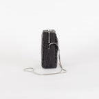 Black & White Denim Camera Bag