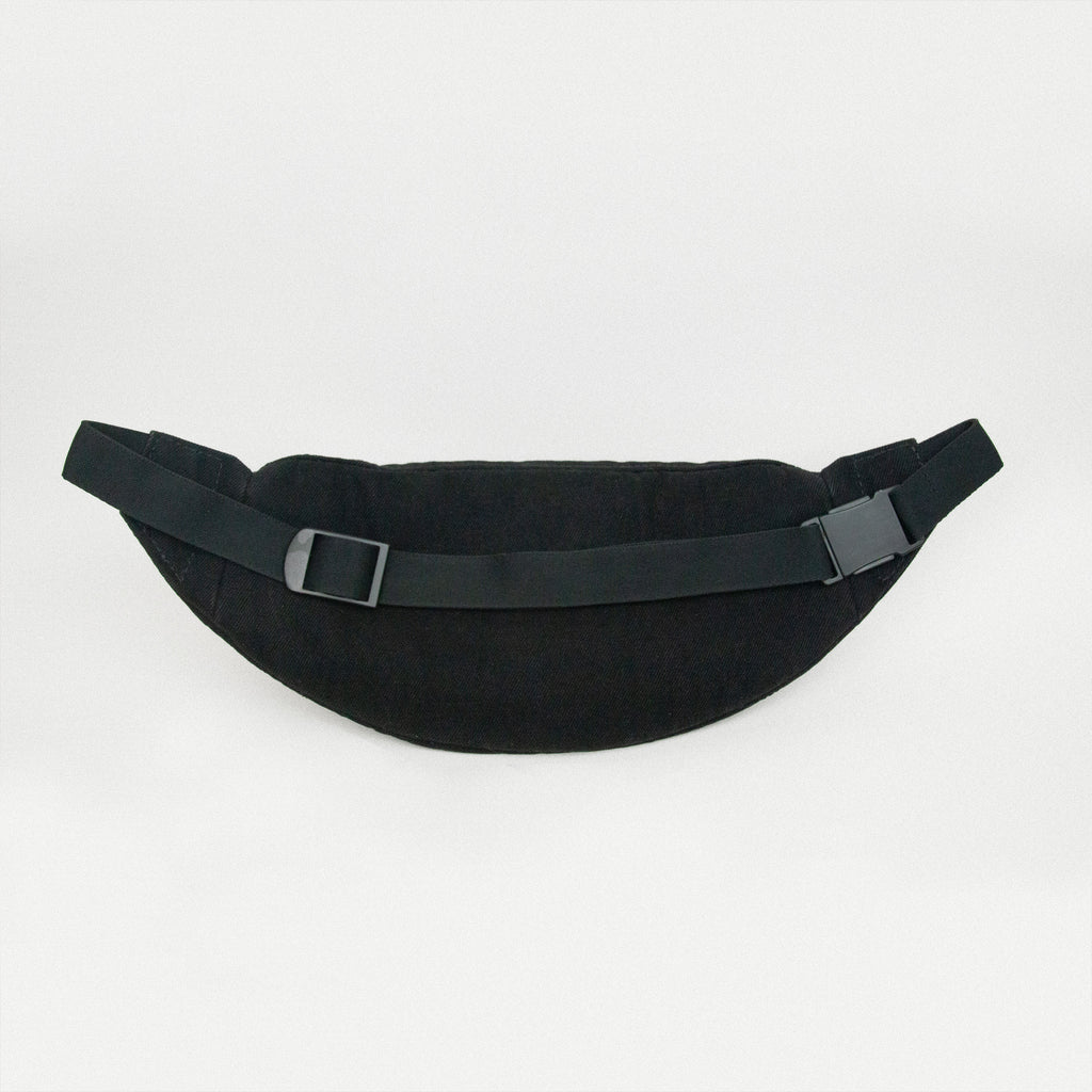 Black Denim Belt Bag