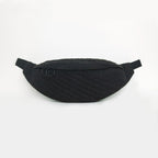 Black Denim Belt Bag