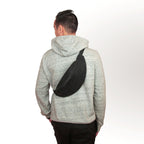 Black Denim Belt Bag