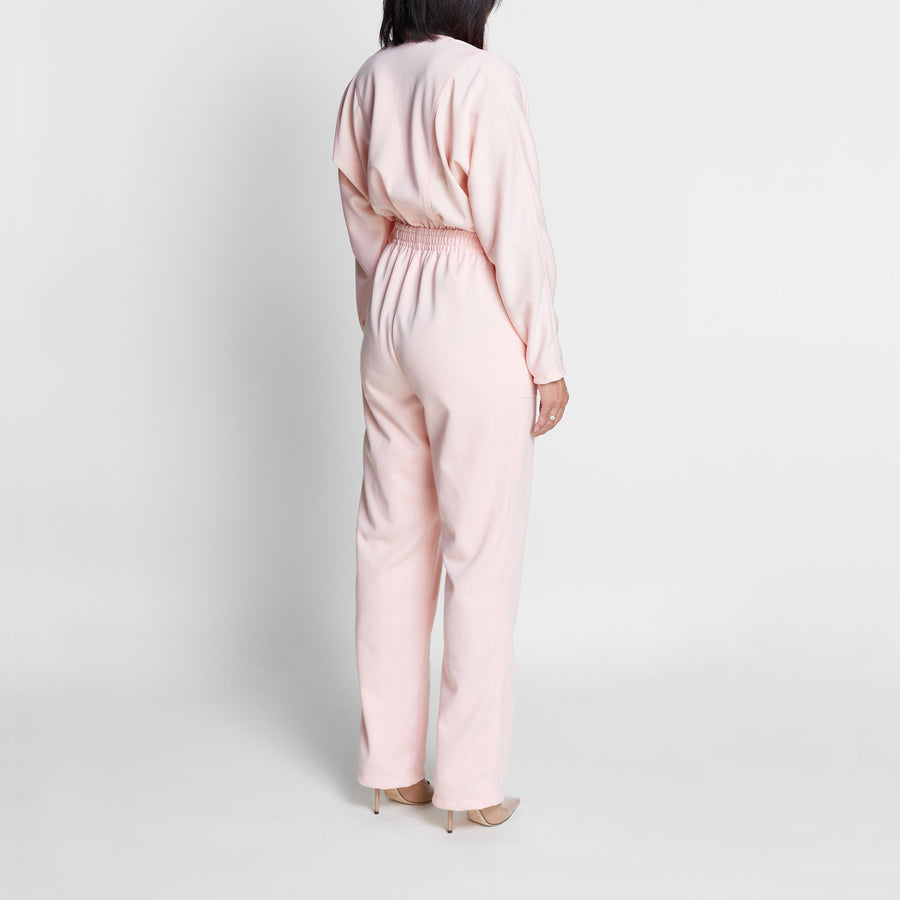Pink Pique Jumpsuit