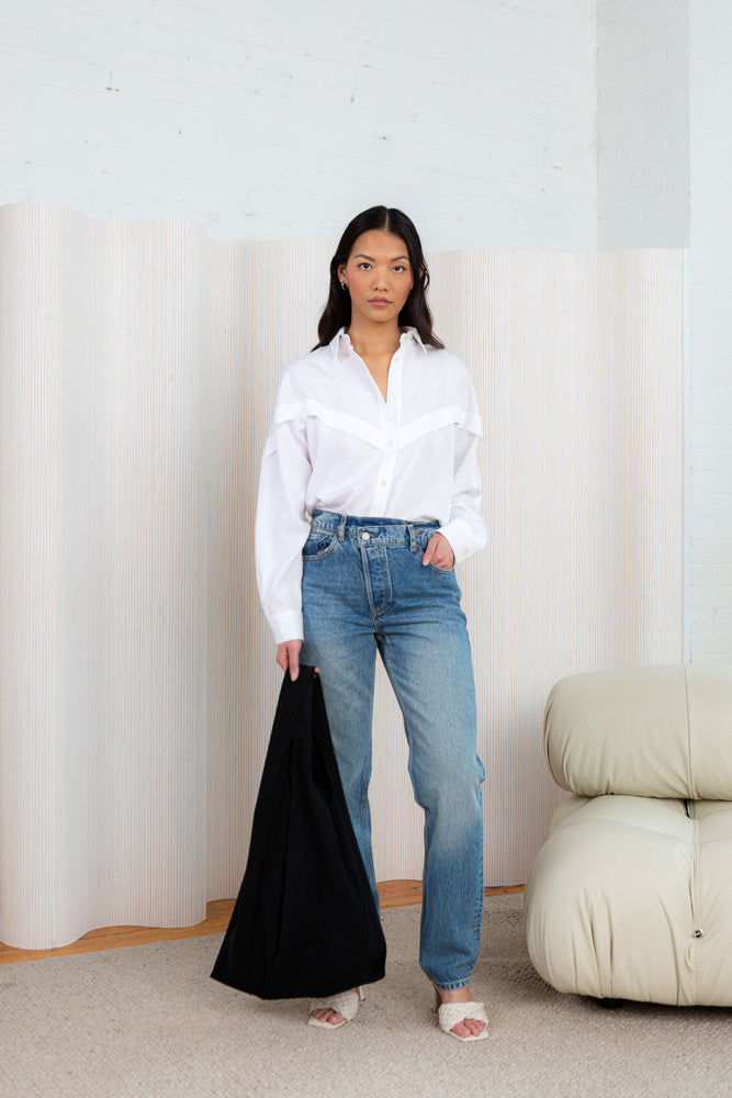 White Tencel Claire Shirt